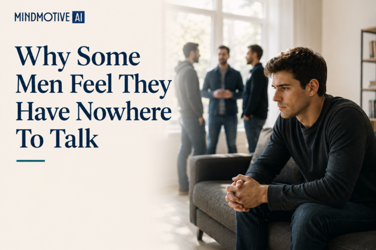 Why Some Men Feel They Have Nowhere To Talk